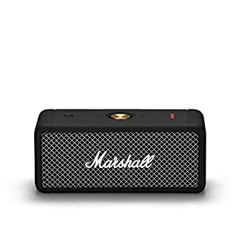 Marshall ワイヤレスポータブル防水スピーカー Emberton ブラック 小型