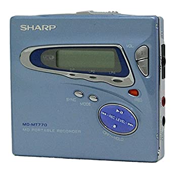 【中古】 SHARP せつ然たる MD-MT770-A 青味 携帯型MDリコーダー 吹き込み生まれ変わり兼用機