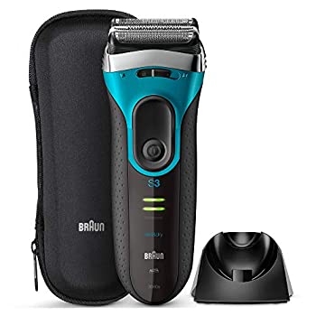【中古】 ブラウン メンズ電気シェーバー シリーズ3 Proskin 3枚刃 水洗い/お風呂剃り可 ブルー 3080s-B
