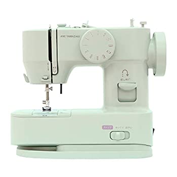 【中古】 アックスヤマザキ【孫につくる わたしに分かりやすいミシン】電動 ミシン 分かりやすい パウダーコンパクト 未経験者 分かりやすい糸通し 脳トレ ライトグリーン (本体のみ 家電-生活家電-ミシン