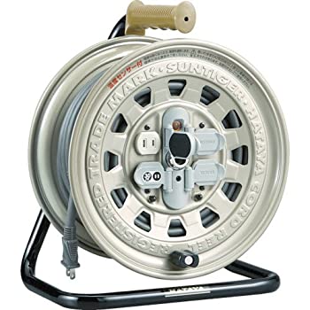 【中古】 ハタヤ(HATAYA) 屋内用温度センサー付コードリール サンタイガーリール 30m 2P接地4個口コンセント GT-301KXS|バリューコネクト
