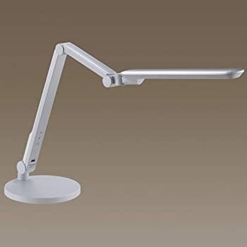 【中古】 SQ-LD525-W (ライトシルバーメタリック仕上) LEDスタンドライト デスクスタンド