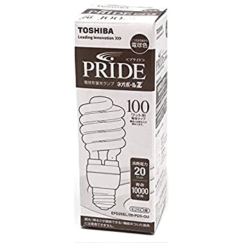 【中古】 東芝 TOSHIBA PRIDE ネオボールZ 電球形蛍光灯 E26口金 100ワット形 電球色 消費電力 20ワット EFD25EL 20-PDS-GU