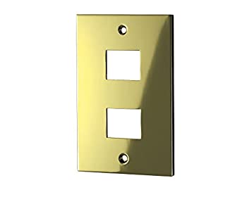 【中古】 ウエスト スイッチプレート Agaho brass 33S-N0000-GB 交換用スイッチプレート 鏡面ゴールド 本体 奥行0.65cm 本体 高さ12.6cm 本体 幅8cm 六