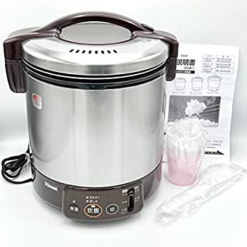 【中古】 リンナイ こがまる ジャー付きガス炊飯器 10合炊き・ダークブラウン・プロパンガスLPG用 RR-100VM (DB) LP｜バリューコネクト