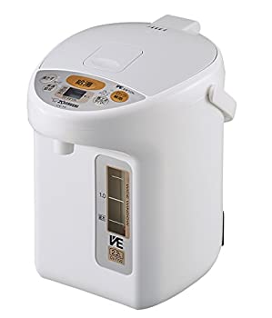 【中古】 象印マホービン 電気ポット 2.2L 優湯生 省エネ 5段階保温設定 ホワイト CV-TY22-WA|バリューコネクト