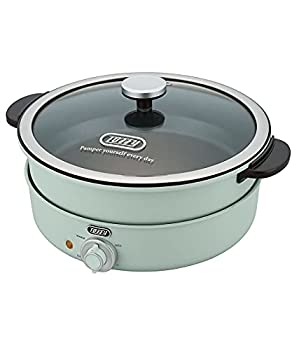 【中古】 Toffy トフィー 電気グリル鍋 K-HP2 (ペールアクア) 鍋・内鍋・たこ焼きプレート 3WAY 煮る 焼く 炊く 蒸す 3.5L 1 200W高火力 2色鍋 チ|バリューコネクト