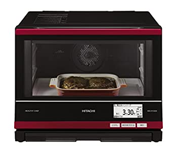 【中古】 日立 スチームオーブンレンジ ヘルシーシェフ 33L メタリックレッド MRO-RY3000 R