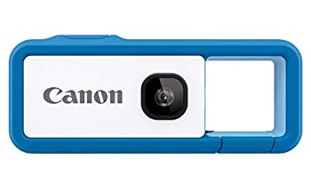 【中古】 Canon 加農砲 写真器 iNSPiC REC BLUE 青味 (小型 雨合羽 耐久) 身につける写真器 FV-100 BLUE