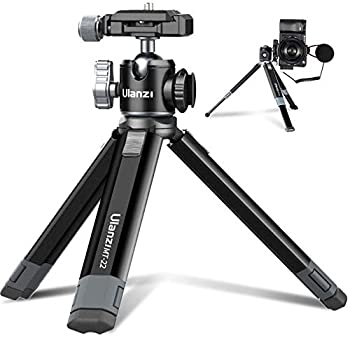 【中古】 Ulanzi MT-24 カメラ三脚 小型 ミニ 三脚 全金属製 卓上三脚 スマホ三脚 カメラ 一眼 2段調節 arcaの雲台 ホットシュー付き iPhone 12 Pro Max X