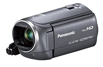 【中古】 パナソニック デジタルハイビジョンビデオカメラ V210 内蔵メモリー8GB グレー HC-V210M-H|バリューコネクト