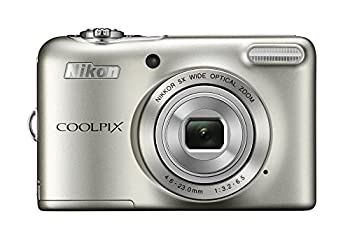 【中古】 Nikon ニコン デジタル写真器 COOLPIX L32 しろがね色 光学5倍望遠レンズ 2005万絵素 蓄電池印字機 L32SL コンパクトデジタルカメラ-カメラ・ビデオカメラ・光学機器