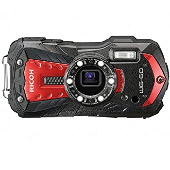 未使用品) RICOH リコー WG-60 レッド 防水カメラ 16MP 画像 防水 14m