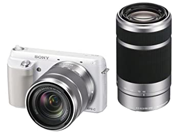 【中古】 ソニー デジタル一眼カメラ「NEX-F3」ダブルレンズキット（ホワイト）SONY NEX-F3 NEX-F3Y-W