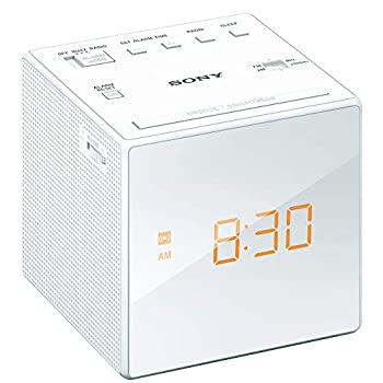 【中古】 ソニー クロックラジオ ICF-C1 FM AM ワイドFM対応 おやすみタイマー ホワイト ICF-C1 W