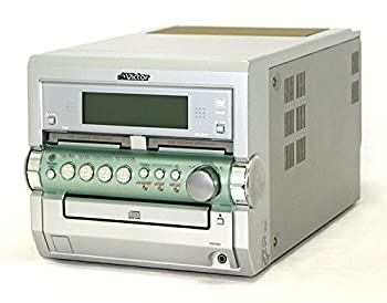 【中古】 Victor 優勝者 JVC CA-UXW5-S しろがね色 マイクロ構成成分MD取り合わせ UX-W5-Sの真っただ中社会的単位 (CD ダブルMD テープ ラジオ受信機 アン