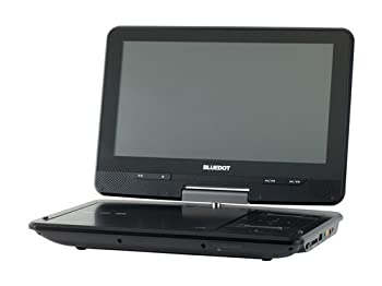 【中古】 BLUEDOT ブルードット ポータブルDVDプレーヤー 10インチ回転式モデル ブラック BDP-1030K