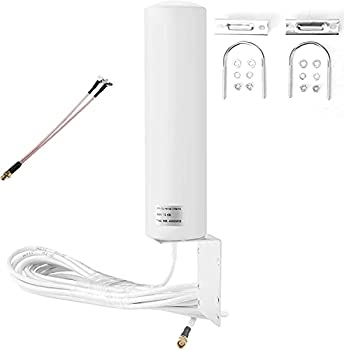 【中古】 屋外アンテナ 携帯電話信号増幅器 3G 4G LTE 5Gアンテナ 360度全方位受信 SMA TS9型オスコネクタ付き 防水 軽量 取付簡単 屋外用 10-12dbi