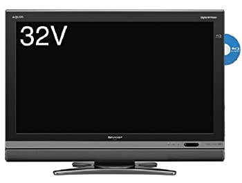 【中古】 シャープ 32V型 液晶 テレビ AQUOS LC-32DX2-B ハイビジョン ブルーレイレコーダー内蔵 2009年モデル