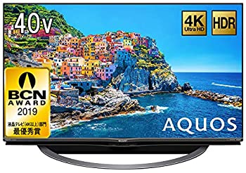 【中古】 シャープ 40V型 液晶 テレビ AQUOS 4T-C40AJ1 4K Android TV 回転式スタンド 2018年モデル|バリューコネクト