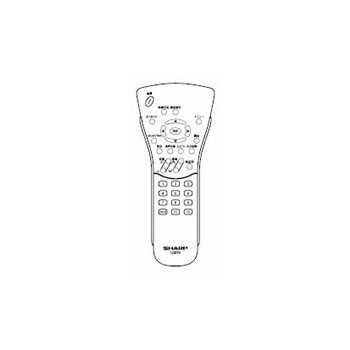 【中古】 シャープ 液晶テレビ用リモコン RRMCGA153WJSA(0106380129)|バリューコネクト