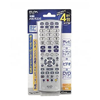 【中古】 ELPA 多役立つこと 好意をもってば遠隔操作2 最大限度4台 うしろ押し役立つこと RC-19D