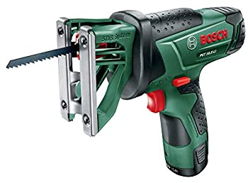 【中古】 ボッシュ (BOSCH) 10.8V コードレスジグソー (2.0Ahバッテリー1個・充電器・キャリングケース付) PST10.8LI