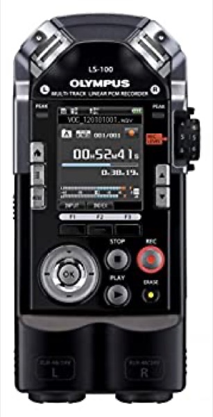 【中古】 OLYMPUS オリンパス マルチトラックリニアPCMリコーダー LS-100 黒いこと 4GB SD歌留多拡張スロット