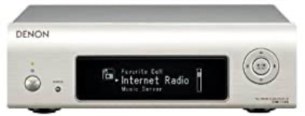 【中古】 DENON デノン 網状組織オーディオ電気蓄音機 Wi-Fi/AirPlay/ハイレゾ音源相応う 割り増し金しろがね色 DNP-F109-SP