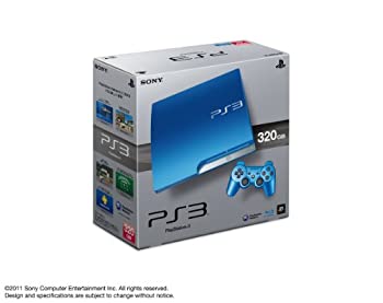 【中古】 PlayStation 3 320GB スプラッシュ・ブルー CECH-3000BSB画像