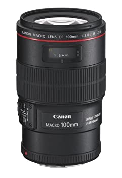 【中古】 Canon キャノン 単焦点マクロレンズ EF100mm F2.8L マクロ IS USM フルサイズ対応