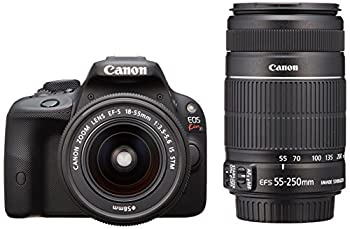 【中古】 Canon 加農砲 デジタル一眼二眼レフ写真器 EOS Kiss X7 ダブルズームキット EF-S18-55粍/EF-S55-250粍属する KISSX7-WKIT TV・オーディオ・カメラ-カメラ・ビデオカメラ・光学機器-デジタルカメラ