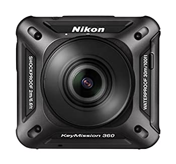 【中古】 Nikon ニコン 雨合羽動き写真器 KeyMission 360 BK 黒いこと