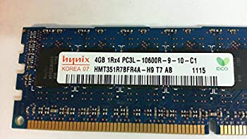 【中古】 Hynix HMT351R7BFR4A-H9 4GB サーバー DIMM DDR3 PC10600 (1333) REG ECC 1.35v 1RX4 240 512MX72 512mX4 CL9