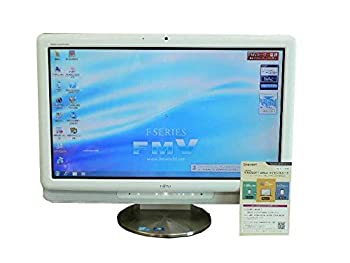【中古】 富士通 デスクトップパソコン F/E70T ホワイト デスクトップ 一体型 本体 Windows7 Core 2 Duo DVD 地デジ 4GB/500GB｜バリューコネクト