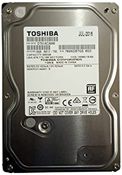 【中古】 TOSHIBA dt01aca050?500?GB 7200?RPM 32?MBキャッシュSATA 6.0?GB / s 3.5インチ内蔵HDDベアドライブ