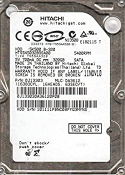 【中古】 HTS545032B9SA00 PN 0J13303 MLC DA3612 Hitachi 320GB SATA 2.5ハードドライブ｜バリューコネクト