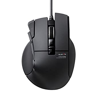 【中古】 エレコム ゲーミングマウス 【DUX】 有線 10ボタン 2400dpi ハードウェアマクロ対応 M-DUX30BK｜バリューコネクト