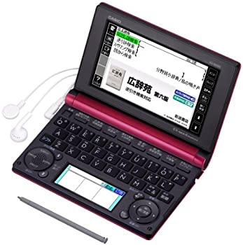 【中古】 CASIO カシオ Ex-word 電子辞書 一般 総合モデル (生活 教養) レッド 100コンテンツ 1000文学作品 クラシック1000フレーズ収録