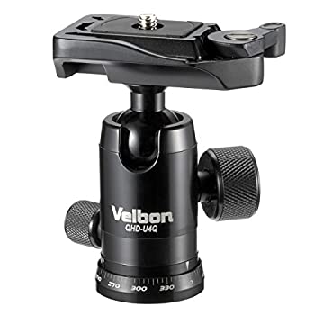 【中古】 Velbon 大まか雲台 QHD-U4Q 一こま打ちきり遣りくち クイックシュー相応う 軽銀製 324900