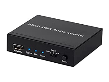 【中古】 Monoprice BlackbirdTM 4Kシリーズ HDMIオーディオインサーター 2.3 x 7 x 9.5 113347