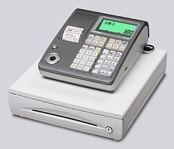【中古】 CASIO カシオ レジスター TE-300 (シルバー)|バリューコネクト