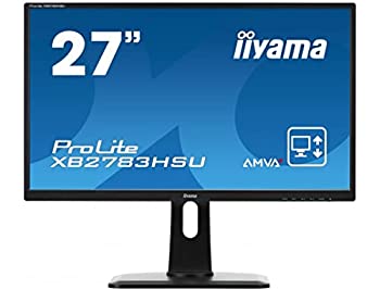 【中古】 iiyama 管する 見せびらかす XB2783HSU-B3 (27in 盛りだくさん固定ディスク (1920×1080) AMVA+ DisplayPort HDMI D-sub 昇降 )