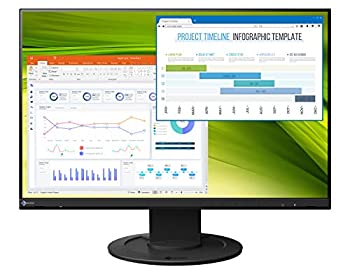 【中古】 EIZO 22.5型フレームレスモニターFlexScan EV2360-BK (1920×1200 アンチグレアIPS 疲労困憊目助け出す 黒いこと
