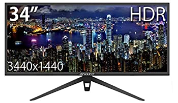 【中古】 JN-VG34100UWQHDR 34インチ HDR対応ウルトラワイド液晶ディスプレイ HDCP2.2 HDMI2.0 FreeSync|バリューコネクト