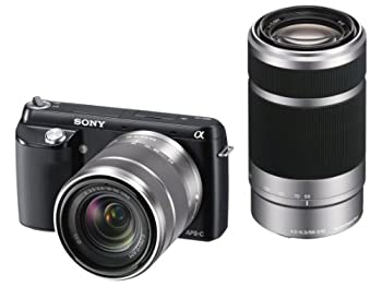 【中古】 SONY ソニー α NEX-F3Y (B) ダブルズームレンズキット 黒いこと