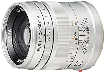 【中古】 KIPON 単焦点レンズ IBERIT (イベリット) ?50mm f 2.4レンズ for SONY Eレンズ Frosted Silver (つや消し シルバー)|バリューコネクト