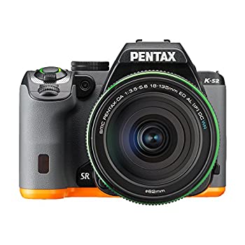 【中古】 PENTAX デジタル一眼二眼レフ PENTAX K-S2 DA18-135mmWR水晶体一揃いの道具 (黒いこと×オレンジ色) PENTAX K-S2 DA18-135mmWRKIT (BLACK×ORANGE) 13198