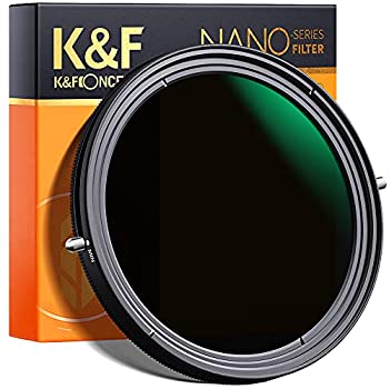 【中古】 K&F Concept 67mm 可変NDフィルターND2-ND32+CPLフィルター 1枚2役レンズフィルター X状ムラなし 5段階減光 28層ナノコーティング 低い反射率