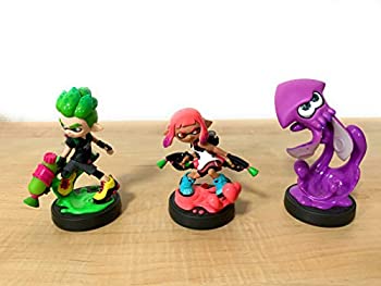 【中古】 スプラトゥーンシリーズ amiibo3種セット(ガール【ネオンピンク】 ボーイ【ネオングリーン】 イカ【ネオンパープル】)